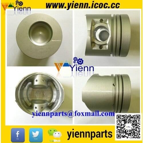 For Mitsubishi K4N Direct Injection Piston MM438685 With Pin And Clips For KOBELCO SK045 Excavator K4N Engine Repair Parts