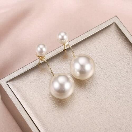 Dorado New Trendy Fashion Tassel Ball Simulated Pearl Drop Earrings For Woman Girl Wedding Party Classic Jewelry Gift Recommend