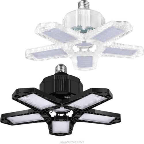 5-Leaf Garage Light 100W/120W Deformable LED Folding Ceiling Light 137pcs 2835 SMD for Courtyard, Basement AG16 21 Dropship