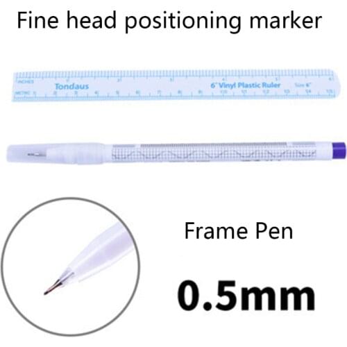 Brow Pencil Tattoo Skin Marker Pen with Ruler Set Eyebrow Tattoo Marker Microblading Accessories