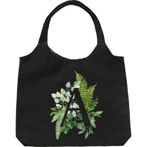 Creative Plants Handbag Large Capacity Harajuku Cuet Letter Tote Shopper Women Canvas Bag Classic Vintage Shoulder Package Bags