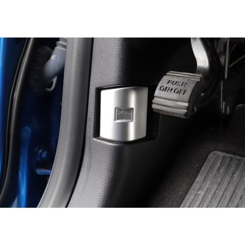 Car Interior Engine Cover Open Close Switch Button Cover Trim Styling Sticker For Ford F150 2015-2017 ABS Accessories