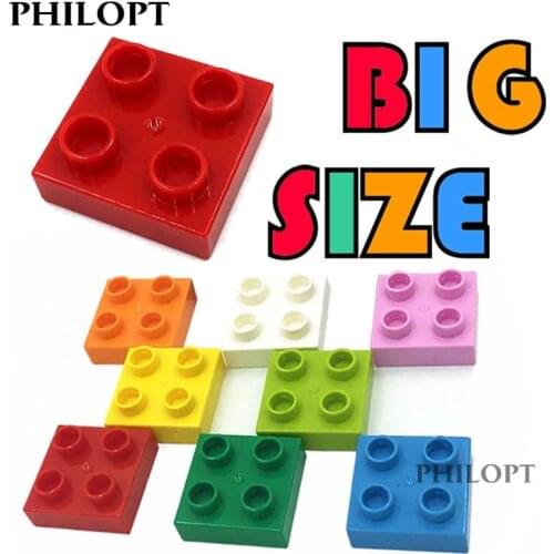 Big Size Building Blocks Bricks S2x2 Assembled Accessories Bulk Part Compatible Building Blocks Large Toy For Children Kids Gift