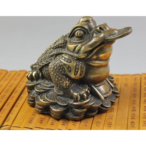 THE COPPER TOAD LUCKY WANGCAI ANTIQUE BRONZE ANTIQUE ORNAMENTS OF DONG PLAY NON GENUINE OPENING BUSINESS GIFTS