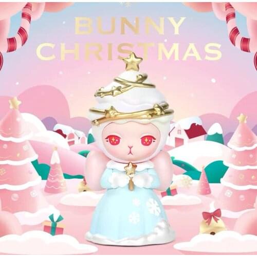 Cute Anime Figure Gift Surprise Box Original POP MART BUNNY Christmas Series Blind Box Toys Model Confirm Style