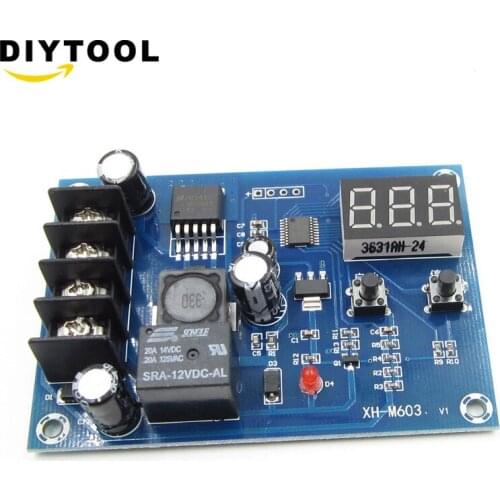 XH-M603 Charging Control Module Digital LED Display Storage Lithium Battery Charger Control Switch Protection Board 12-24V