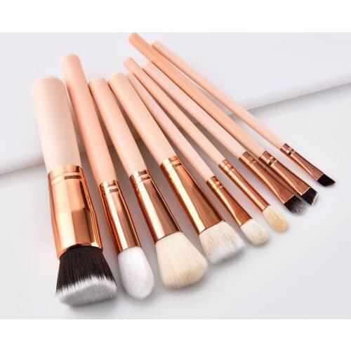 9pcs Makeup Brushes Set Professional Foundation Eye Shadow Brush High Quality Cosmetic Make Up Brush Kit