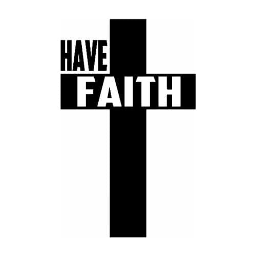 LLY-1730 CROSS HAVE FAITH JESUS Modeling Car Decals PVC Auto Motorcycle Sunscreen Waterproof Cover Scratches Stickers Decal