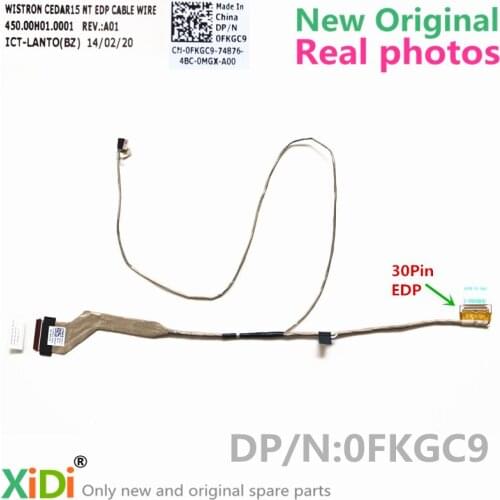 NEW 450.00H01.0001 0FKGC9 NEW FOR DELL Inspiron 3541 3542 3543 3545 3546 3547 3549 LCD LVDS CABLE 30pin