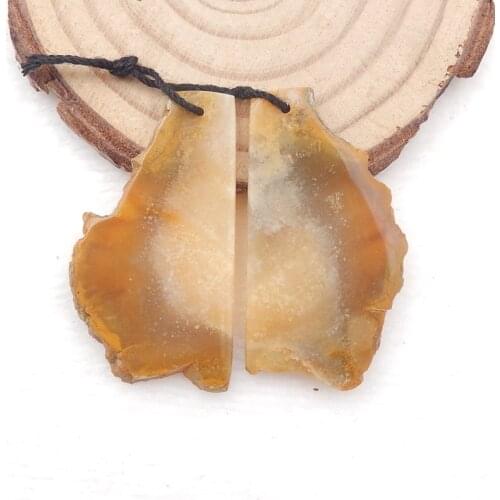 Nugget Indonesian F ossil Coral earring beads, stones for earring making 32x15x5mm,7g