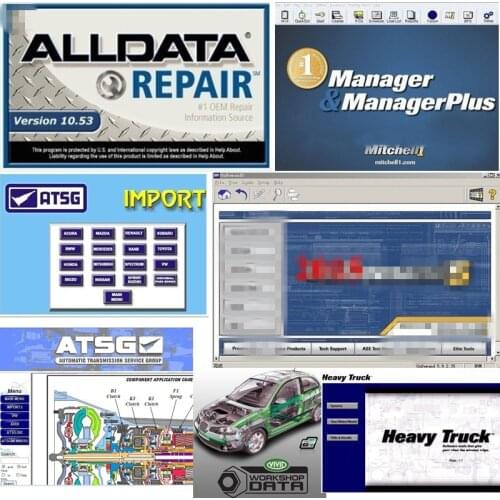 2021 Alldata 10.53 software auto repair mit//chell OD5 vivid workshop data car diagnostic all data tool atsg
