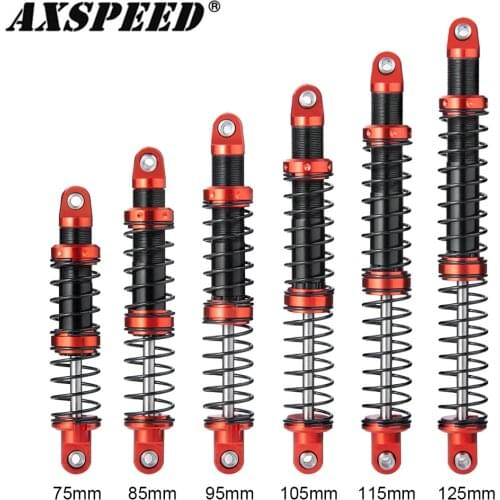 AXSPEED Oil Adjustable Spring Shock Absorber Damper 75/85/95/105/115/125mm for D90 SCX10 TRX4 1/10 RC Car Truck Crawler