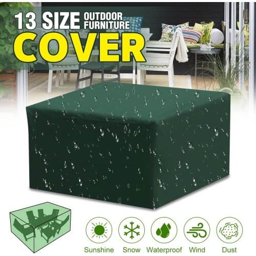 Waterproof Outdoor Garden Furniture Covers Dust Cover For Rattan Table Chair Sofa Protection Set Furniture Dustproof Rain Cover
