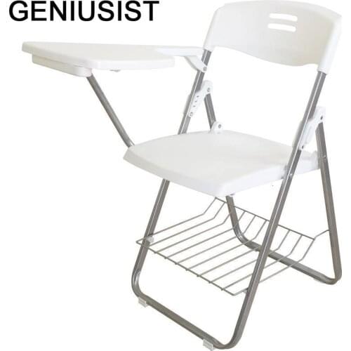 Pegable De Plegable Metal Living Room Jefe Alta Calidad Sedie Moderne Pieghevoli Office Silla Oficina Folding Chair With Board