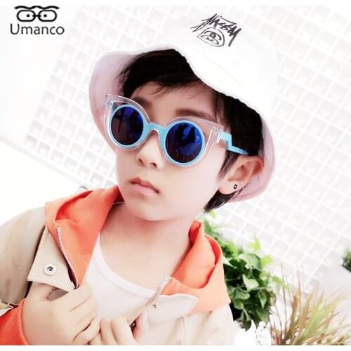2021 Colorful Cat Eye Sunglasses for Children with Plastic Frame AC Lens Boys Girls Childrens Day Gift Travel Beach Anti UV400