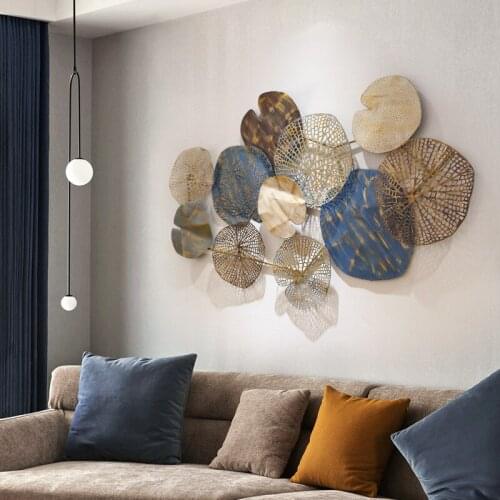 Modern Chinese Wrought Iron Living Room TV Sofa Background Wall Decoration Porch Metal Wall Decoration Creative Wall Hanging