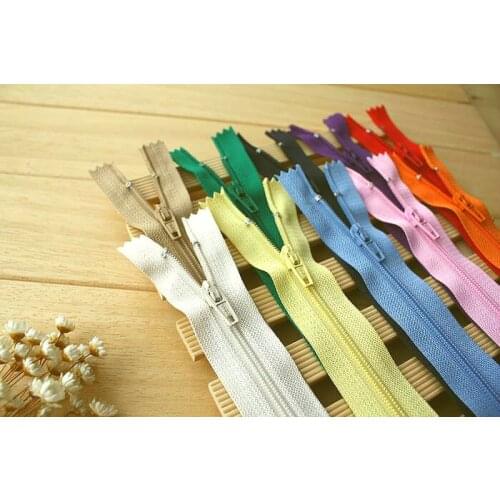 Candy flower cloth SBS nylon zipper teeth closed mouth long 20cm handmade DIY materials 1 yuan 2 gold