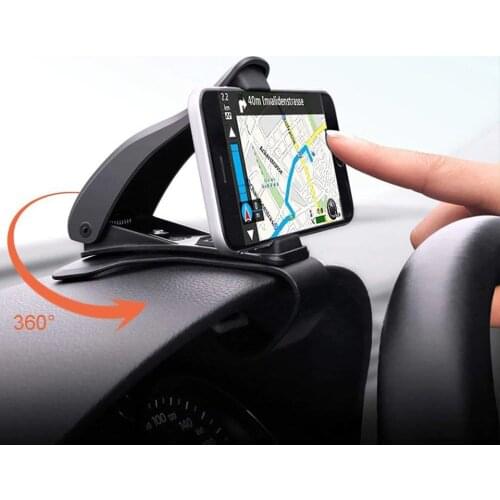 Car Phone Holder Universal 360 Degree GPS Dashboard Phone Holder Support in Car for iphone Mobile Phone Clip Mount Stand Bracket