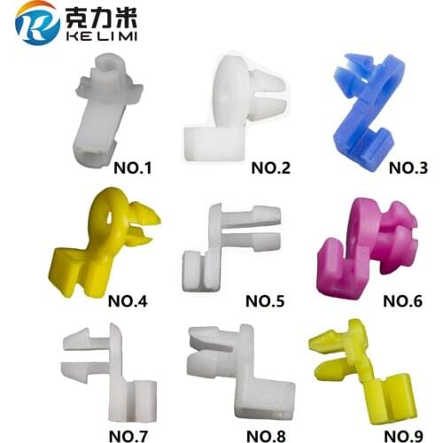 Universal Auto Door Lock Rod Clip Driver Side Handle Retainer fits 3mm 4mm Hole Plastic Rivet Fasteners Retainers Car Wire Clip