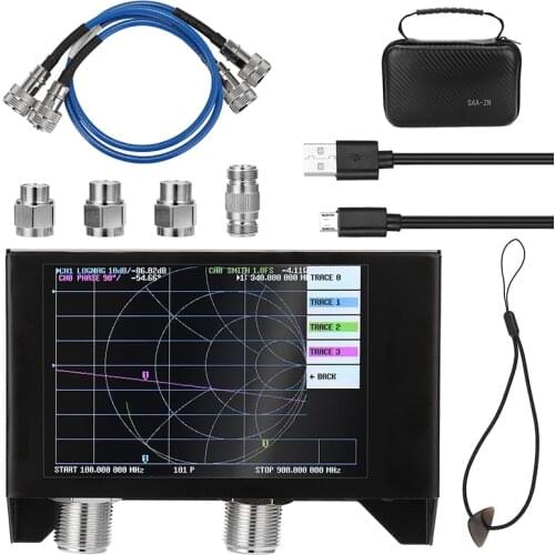 4 Inch Display SAA-2N NanoVNA V2 3GHz 2.2 Version 3000MAh Battery Vector Network Analyzer HF VHF UHF Antenna Analyzer