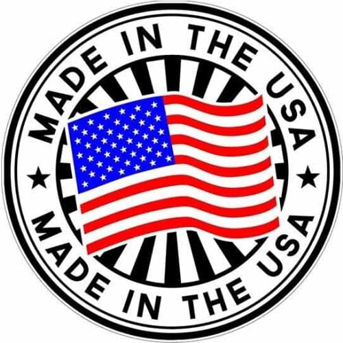 SZWL Creative Car Sticker Small Outdoor Durable Made In The USA Flag Decal Auto Accessories Vinyl for Helmet RV VAN ,13cm*12cm