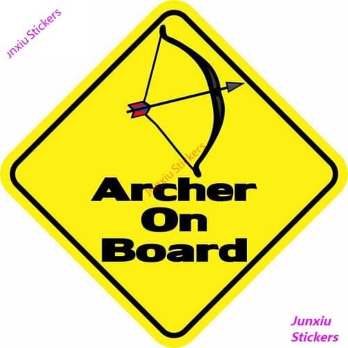 Attention ARCHER ON BOARD Car Sticker Car Window Car Styling Accessories Decal PVC 11cm*11cm Cover Scratches Waterproof