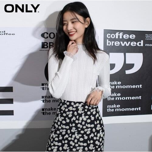 ONLY spring new style fashion temperament pure color Slim bottoming was thin wool sweater women | 120424055