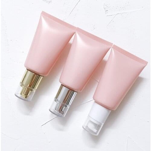 10/30/50pcs 60g/ml Cosmetic Soft Tubes Pearl Pink Cream/Lotion Bottle Cleansing Face/Facial Cream Containers Refillable tubes