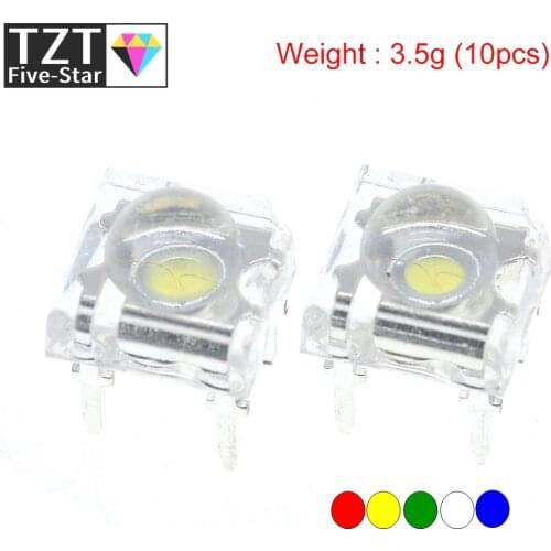10Pcs 5mm F5 Piranha LED White Red Green Amber Clear 5mm LED Diode Light-Emitting-Diodes 4-pins Piranha LED Diodos Brightness