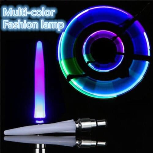 2/1Pcs cool multi-color light Motion sensors Activated Glow Bike Car Motorcycle Tire Valve Caps Wheel Light for night safety