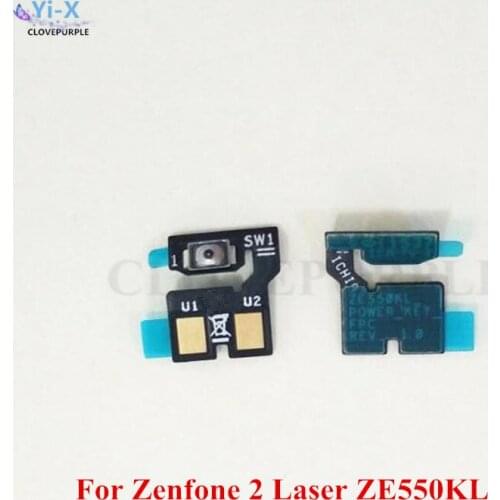2PCS For Asus Zenfone 2 Laser 5.5" ZE550KL Power On/Off Switch Button Flex Cable Replacement Spare Parts