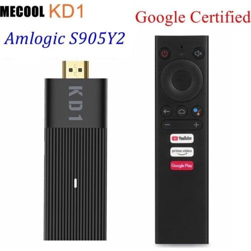 5pcs Mecool KD1 TV Stick Android 10 Amlogic S905Y2 TV Box 2GB 16GB 2.4G&5G Dual Wifi BT 4.2 Google Certified 1080P H.265 4K