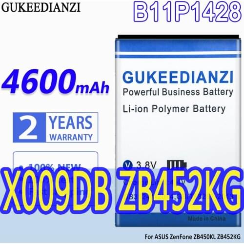 High Capacity GUKEEDIANZI Battery B11P1428 4600mAh for ASUS ZenFone ZB450KL Batteries X009DB ZB452KG