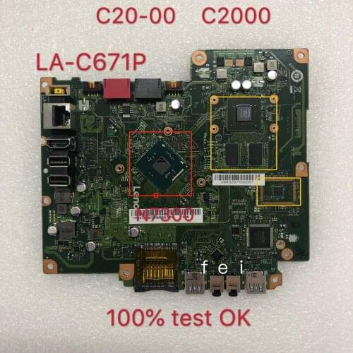 For Lenovo S200Z C20-00 C2000 AIO Motherboard CPU N3700 920MX LA-C671P IBSWSC V1.0 100% test ok