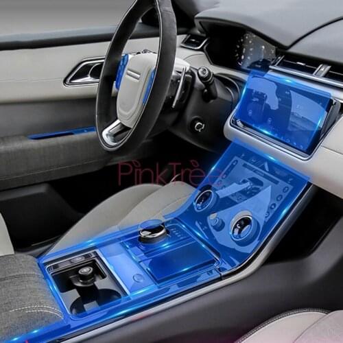 For Range Rover Velar 2018 2019 2020 GPS Gear Dashboard TPU Transparent Anti-scratch Protective Film Car Styling Accessories