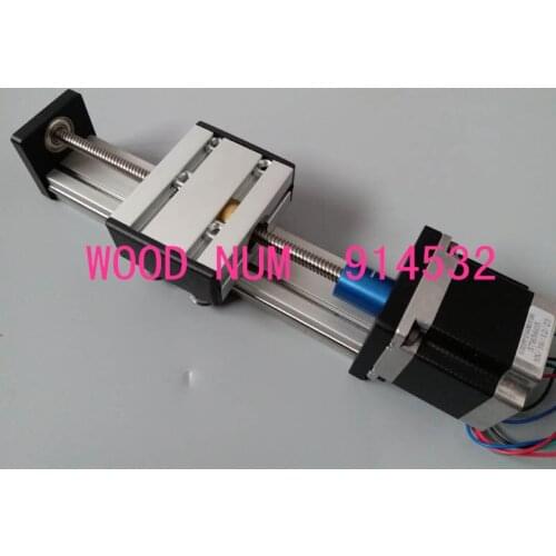 Effective Stroke 700mm T8*2 8MM T-screw Ball Screw Linear Motion Guide Moving Table Slide Rail+57 Nema 23 Stepper Motor CNC