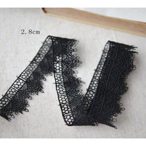 F897 Fine Water-soluble Embroidery Lace Doll Lace Clothing Fabric Lace Wide-2.8 Cm