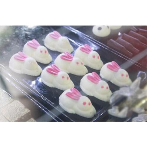 Rabbit Polycarbonate Chocolate Mold,12pcs,DIY Chocolate Mold Handmade Easter Chocolate,Formas Para Chocolate,Baking Mold Tools