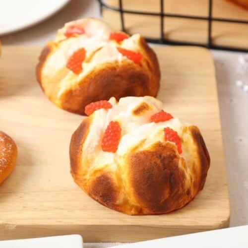 Artificial bread Soft Bread Fake food squishy PU Simulation Bread decor Model Soft Bread Fake Cake Bakery Photography props