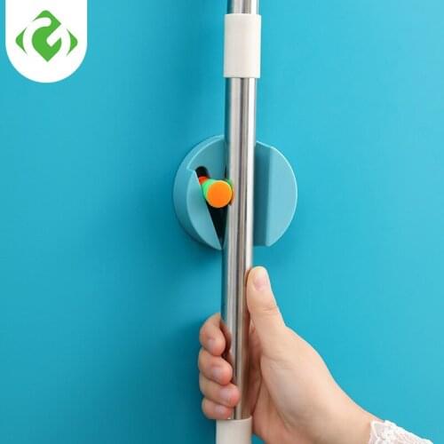 Adhesive Multi-Purpose Hooks Wall Mounted Mop Organizer Holder RackBrush Broom Hanger Hook Kitchen bathroom Strong Hooks GUANYAO