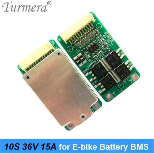 Turmera 10S 36V 15A 18650 Li-ion Battery BMS for Electric Bike and E-scooter 36V 42V 20Ah 90Ah Battery Pack Use PTC with Balance
