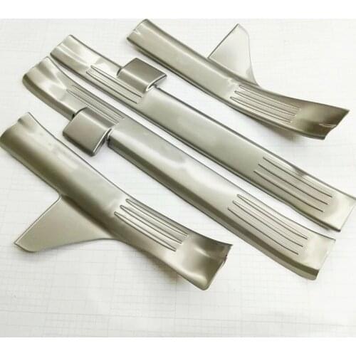 For Suzuki Vitara 2016-2018 car Cover Stainless Steel pedal Door sill scuff plate inner Built threshold Bumper part 4pcs