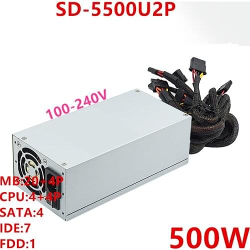 New Original PSU For R-Senda IP 2U 500W Power Supply SD-5500U2P
