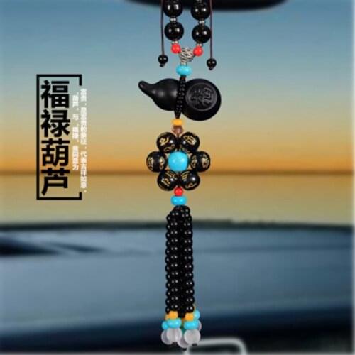 Car pendant crystal trailer interior decoration pendant car car ornaments gourd pendant car interior