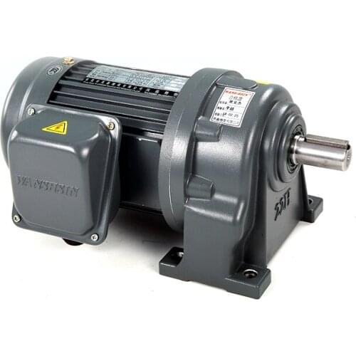 Industrial electric motor with gearbox customize power and ratio helical installation speed reducer