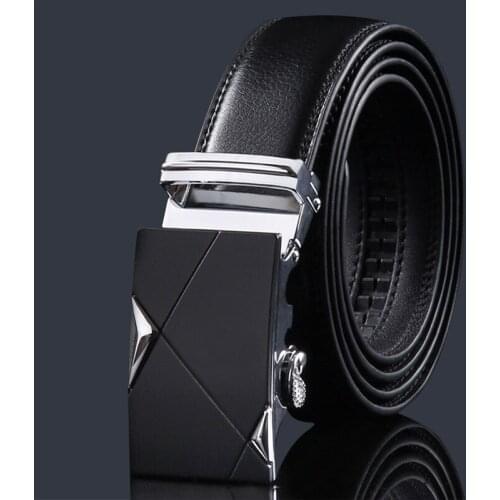 Belt mens leather automatic buckle pure cowhide belt mens casual pants belt waist seal business designer belt