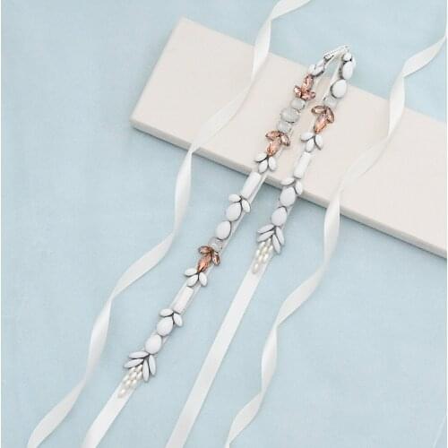 S422 Wedding Belts Bridal Bridesmaid Dress Accessories Quick Delivery Opal Belt Wedding Accessories Belt for Evening Dresses