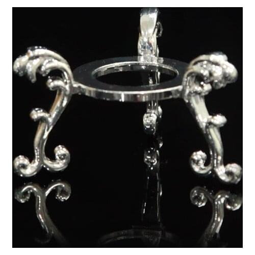 Silver Base Crystal Ball Large Transparent Crystal Ball Lucky Rainbow Photo Crystal Ball Base