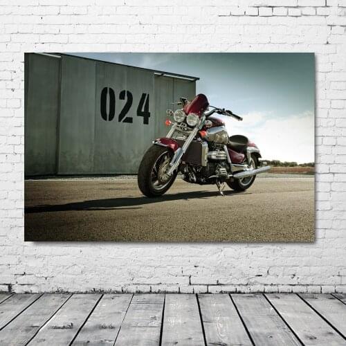 Triumph Rocket III Luxury Motorcycle Picture Vintage Wall Decor Posters Fabric Print Art Canvas Paintings Living Room Decoration