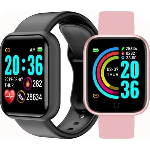 Y68 D20 Smart Watch Waterproof Bluetooth Blood Pressure Fitness Tracker Heart Rate Monitor Smartwatch For Apple IOS Android